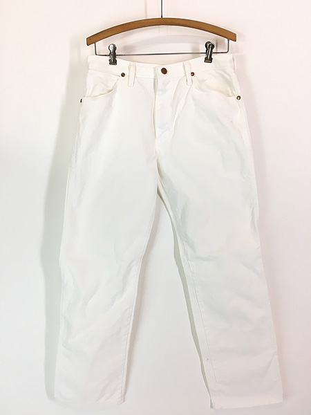 古着 90s USA製 Wrangler 13MWZWI ホワイト デニム パンツ ジーンズ