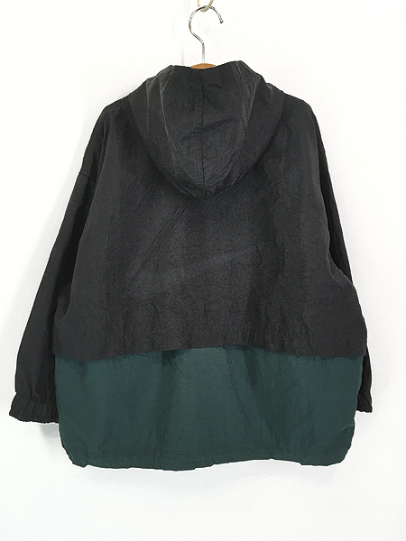 キッズ 古着 90s NIKE スウォッシュ ロゴ 刺しゅう ハーフジップ