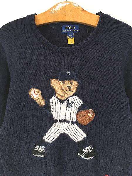 キッズ 古着 POLO Ralph Lauren 「POLO BEAR」 ポロベア × MLB New