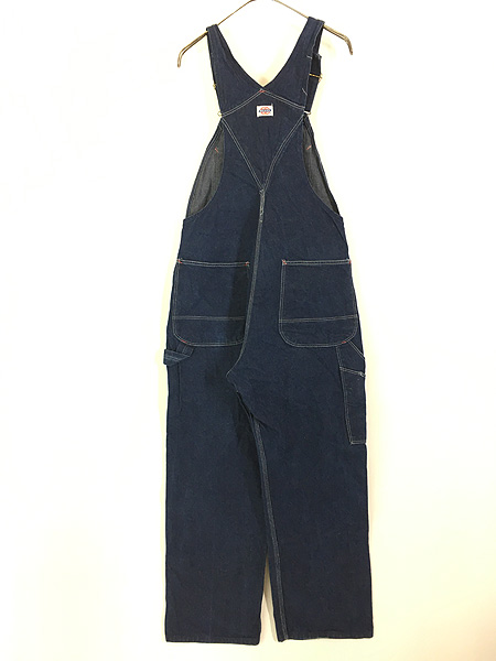 古着 80s USA製 Dickies 濃紺 100%コットン デニム ワーク