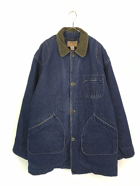 古着 00s LL Bean 名作 デニム ハンティング カバーオール ジャケット