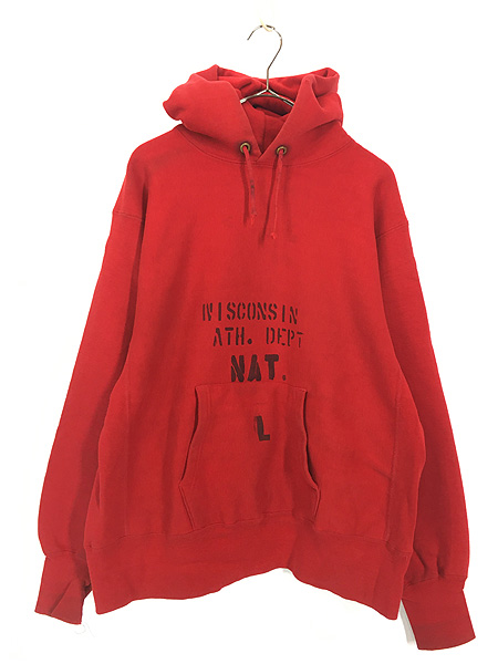 古着 80s USA製 Champion Reverse Weave 「WISCONSIN」 ステンシル