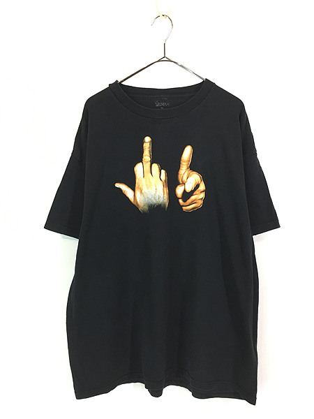 古着 00s- Fuck You ハンドサイン ファック 中指 グラフィック アート