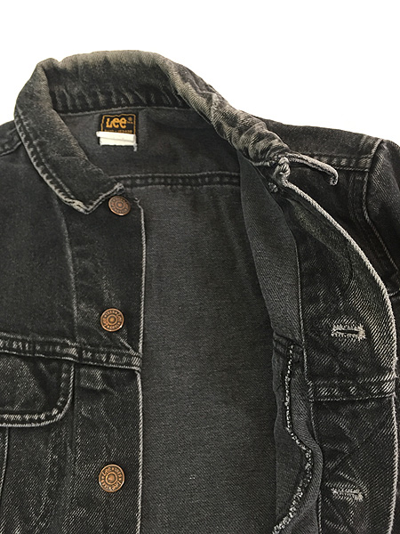 古着 80-90s USA製 Lee 220-5008 ブラック デニム トラッカー