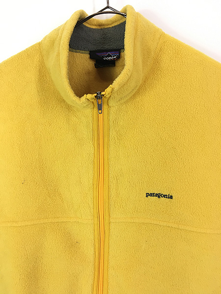 古着 04s Patagonia ワンポイント ソリッド シンチラ フリース ベスト