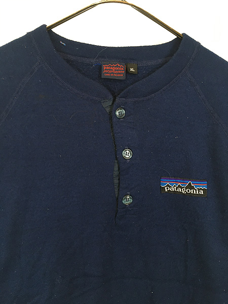 古着 80s Patagonia デカタグ ヘンリーネック ラグラン フリース