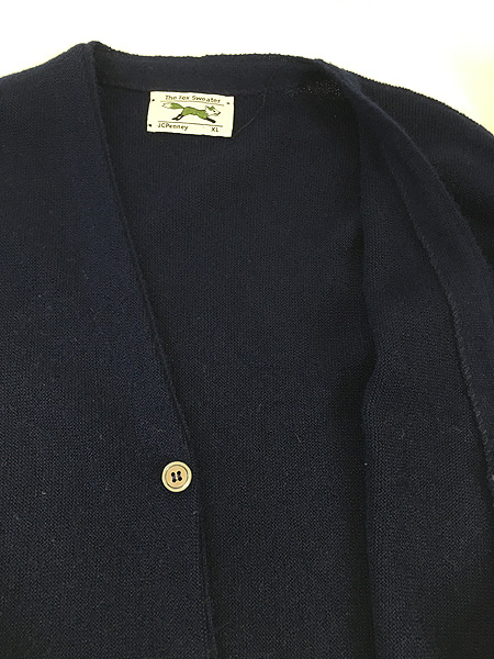 古着 80s USA製 JC Penney The Fox Sweater キツネ ワッペン アクリル