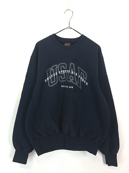 古着 80s USA製 Soffe 「USAF」 ミリタリー リバース タイプ ヘビー