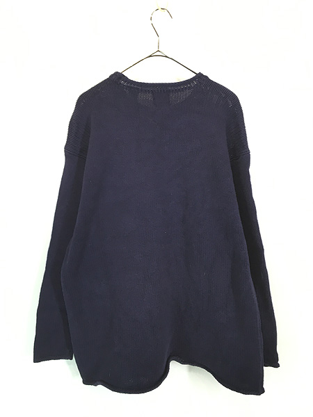 古着 90s GAP 無地 プレーン ボトルネック ローゲージ コットン ニット