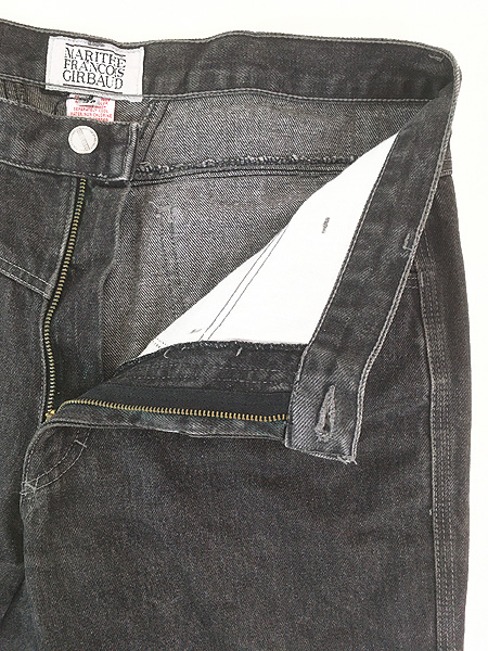 古着 80-90s USA製 MARITHE FRANCOIS GIRBAUD 先染め ブラック デニム