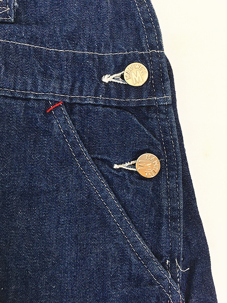 古着 60s MADEWELL ガチャポケ 濃紺 インディゴ デニム ワーク