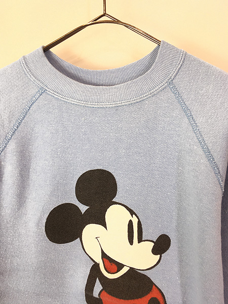 古着 80s USA製 Disney ミッキー 白足 スウェット トレーナー S 古着