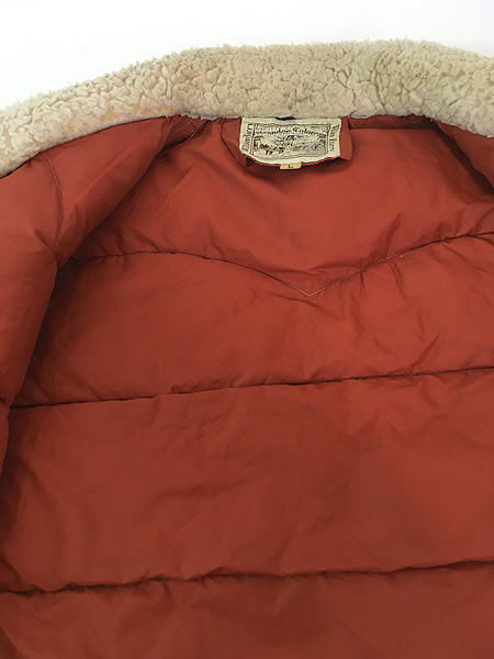 古着 70s USA製 William Barry 本革 スエード ヨーク ボア ショール