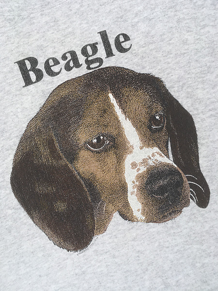 古着 90s USA製 犬 ビーグル アニマル スウェット トレーナー L 古着