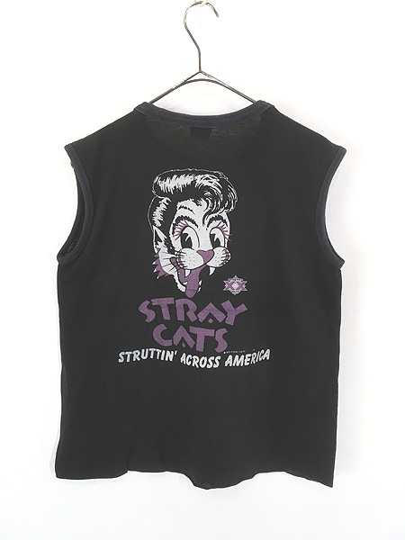 レディース 古着 80s Stray Cats 「Struttin Across America Tour