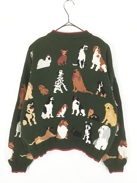 レディース 古着 90s Christine Foley 犬 わんちゃん アニマル