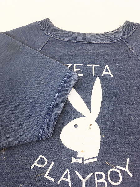 古着 60-70s PLAY BOY プレイボーイ ウサギ ロゴ ラグラン 半袖