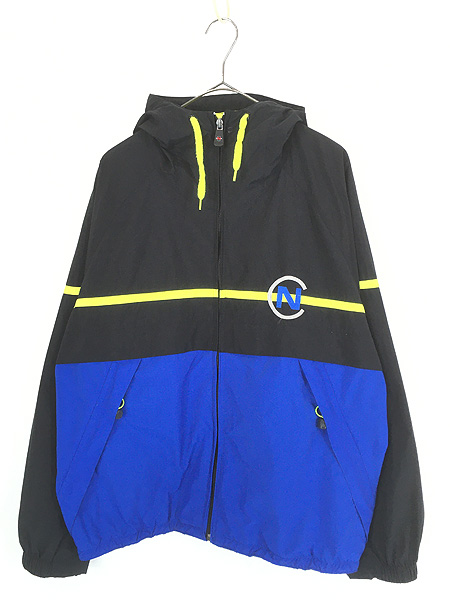 古着 90s Nautica Competition ロゴ 刺しゅう ラグラン ナイロン