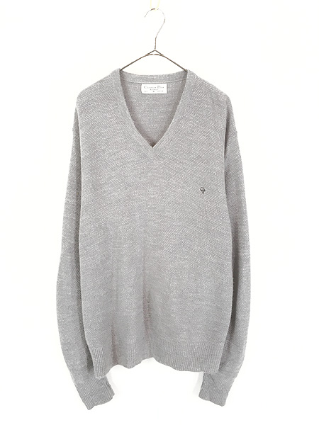 古着 90s USA製 Christian Dior マルチ ボーダー パターン コットン