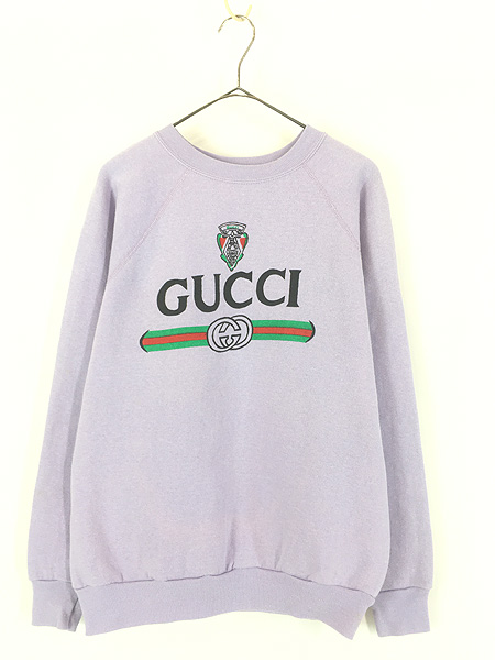 古着 80s USA製 GUCCI グッチ パロディー ブートレグ スウェット