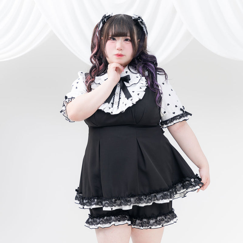 ハートドットヨークフリルセットアップ – レディースファッション通販