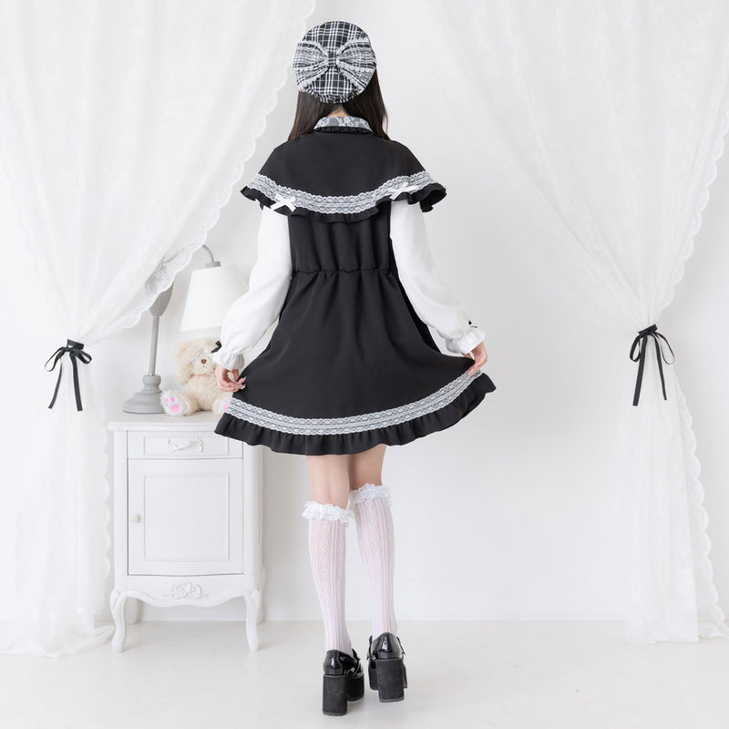 ポンチョ風袖切替ワンピース – レディースファッション通販の夢展望