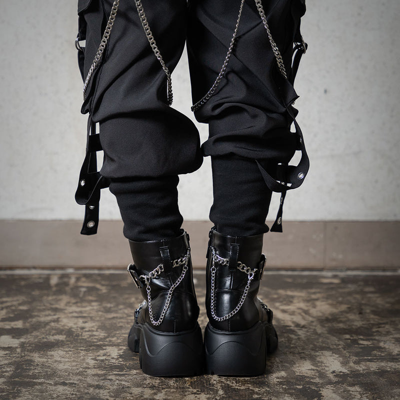ベルトチェーンシルバートウブーツ – レディースファッション通販の夢