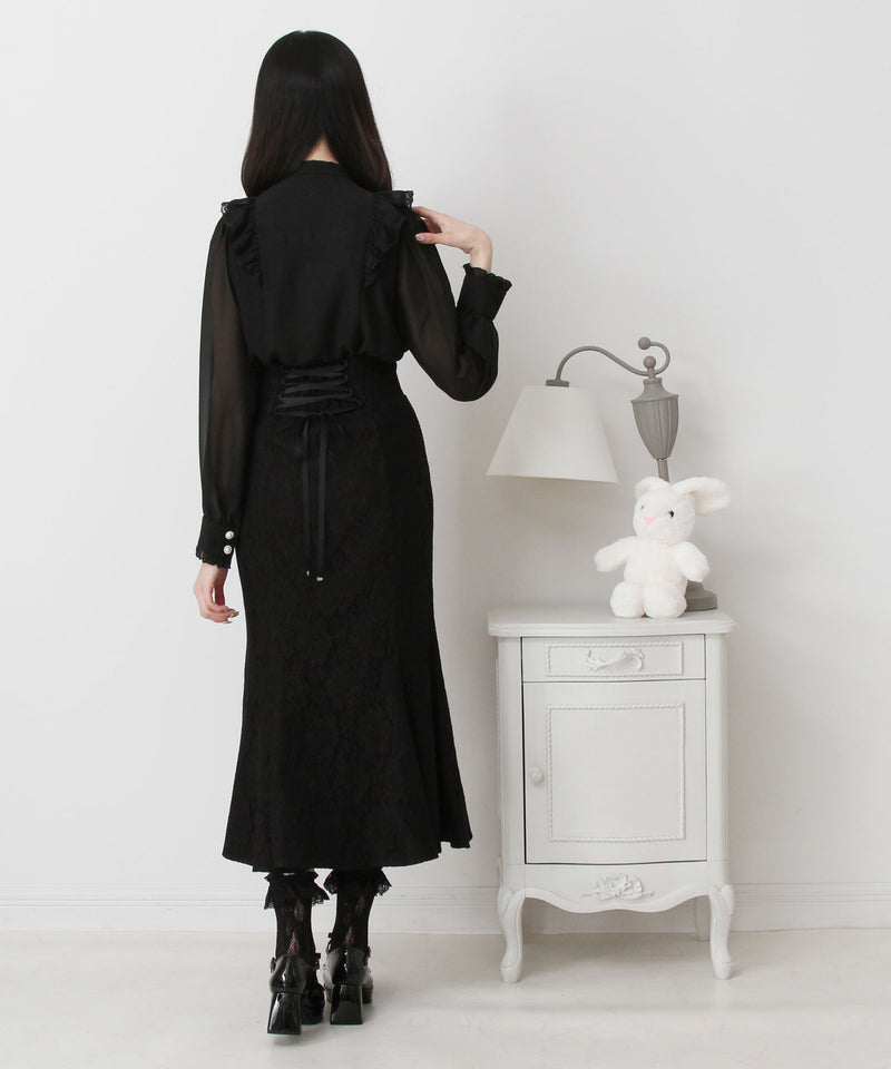 フリルボウタイリボンシフォンブラウス – レディースファッション通販