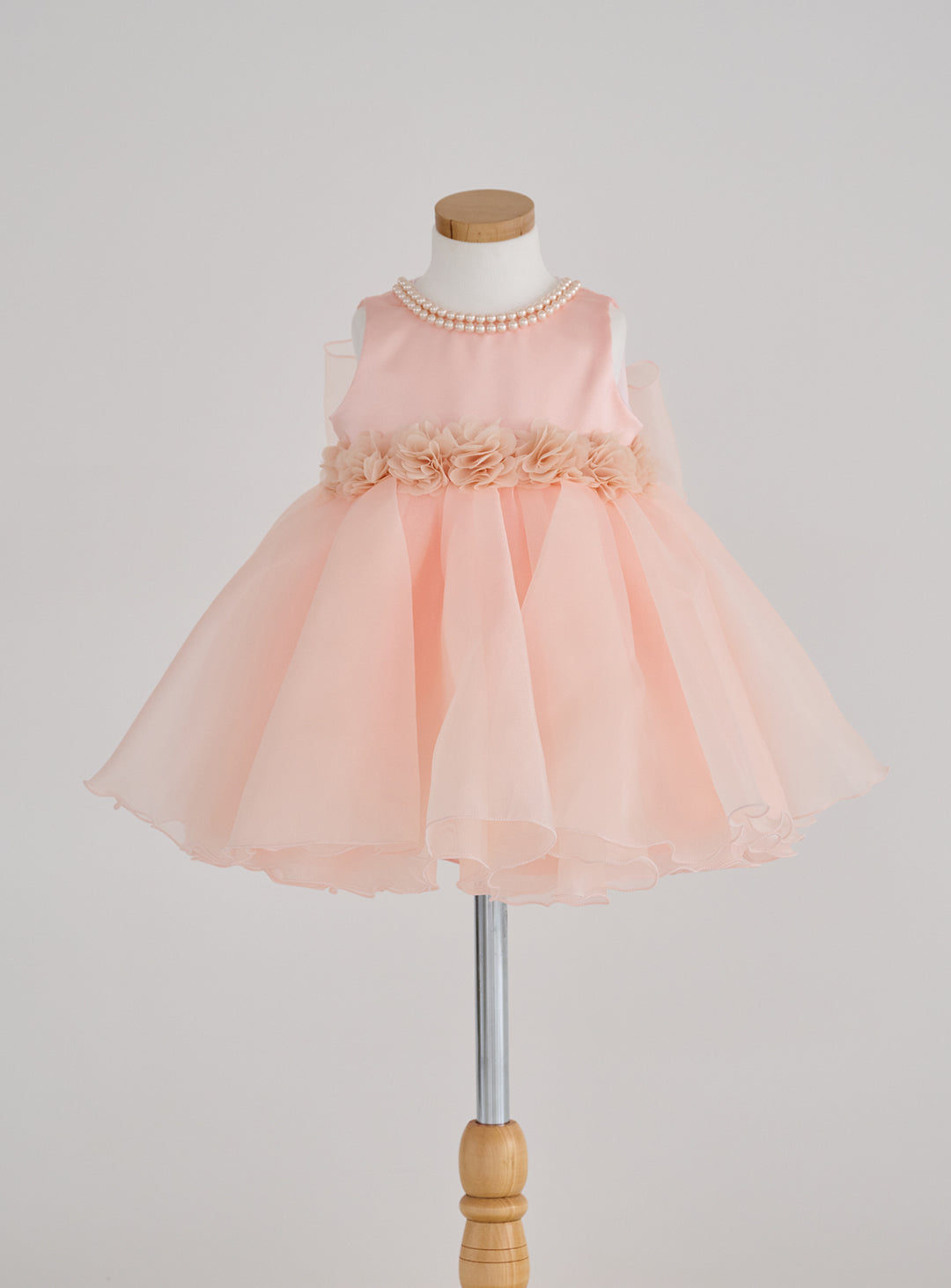 ベビードレス|赤ちゃんドレスならツーラインパールピーチシフォンドレス
