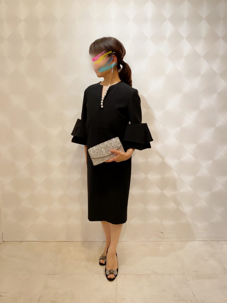 YOKOCHAN ヨーコチャン パールティアードスリーブドレス | 結婚式