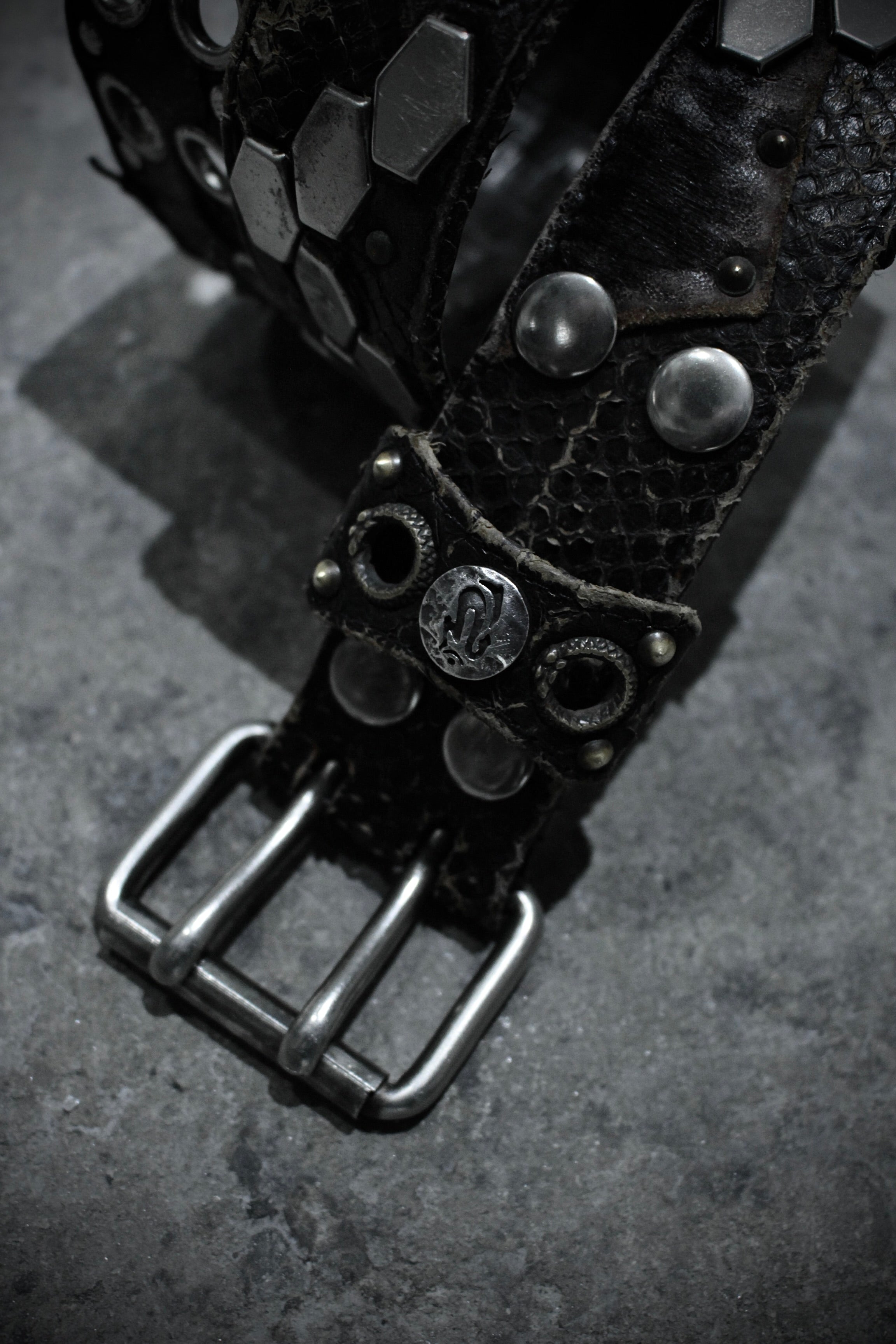 時計 Kmrii leather studs belt archive vkei 時計 Kmrii leather