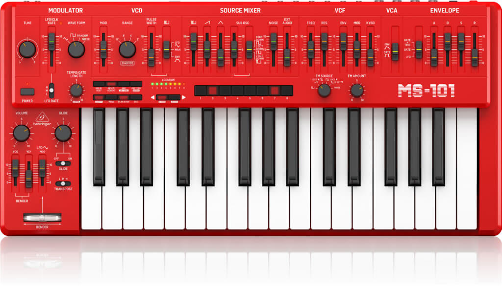 BEHRINGER MS-101 - アナログシンセの入門機種「Roland SH-101」の復刻