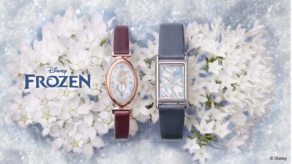 ダイヤ＆白蝶貝が輝く大人の腕時計！ケイウノ＜ディズニー＞『アナと雪