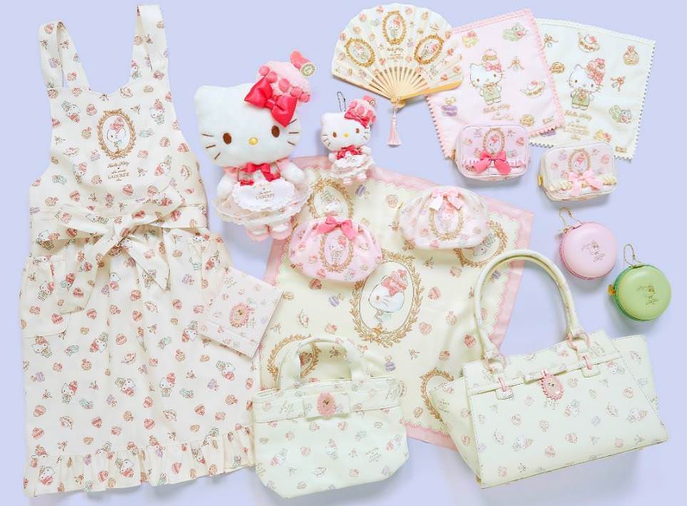 ガーリーなスイーツ柄！サンリオ「 ハローキティ スクレ・ラデュレ