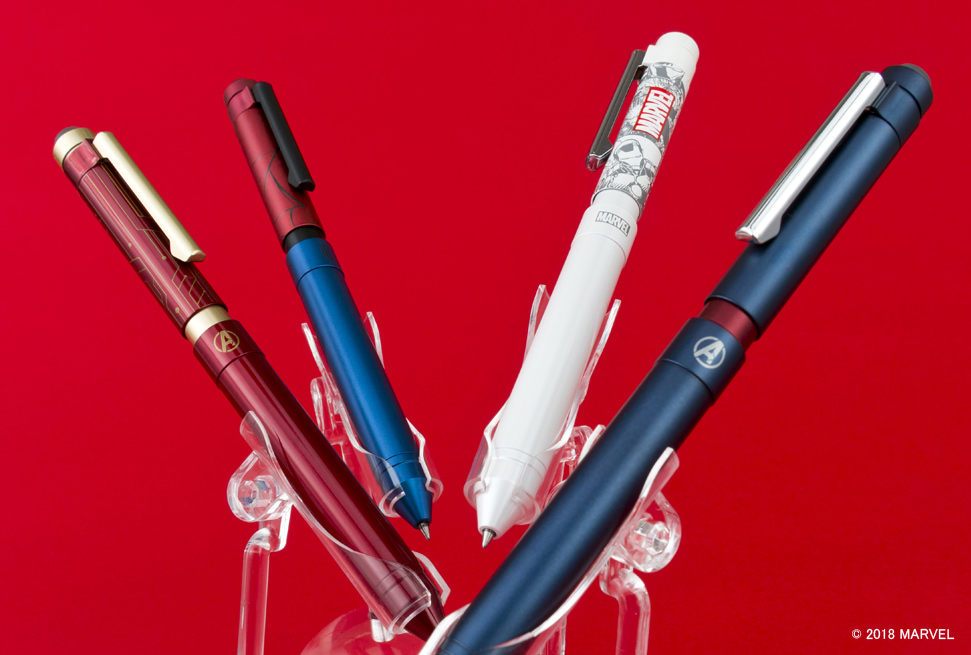 人気ヒーローが多機能ペンに！ゼブラ「シャーボX マーベル」