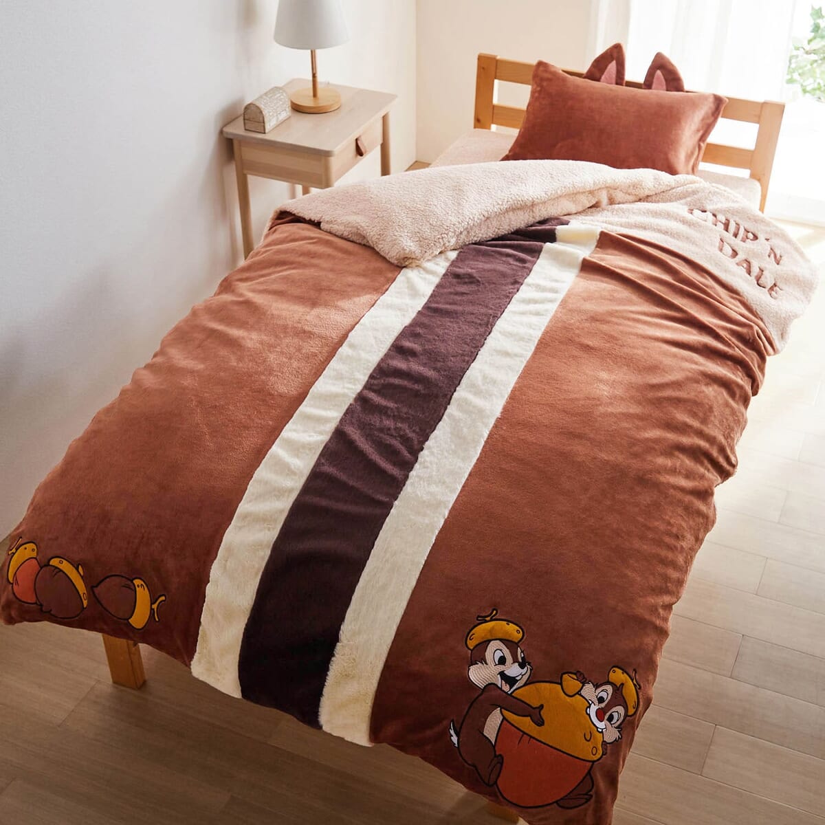 掛け布団カバーはチップ＆デールのしっぽモチーフ！ベルメゾン