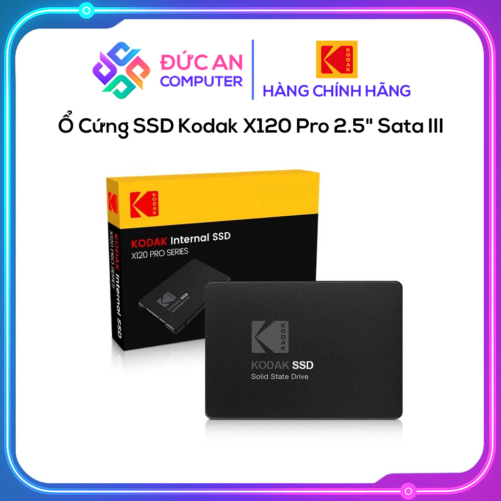 Ổ Cứng SSD Kodak X120 Pro 2.5 inch Sata III - 128GB / 256GB / 512GB