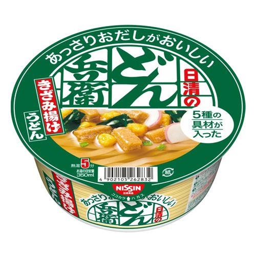 日清 あっさりおだしがおいしいどん兵衛 5種の具材が入ったきざみ揚げ