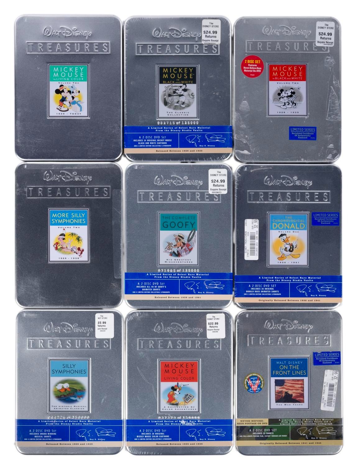 A Walt Disney's Treasures DVD Set Collection. - Van Eaton Galleries