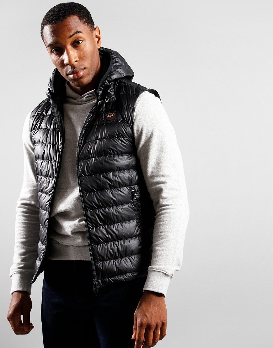 Paul & Shark Down Gilet Black - Terraces Menswear