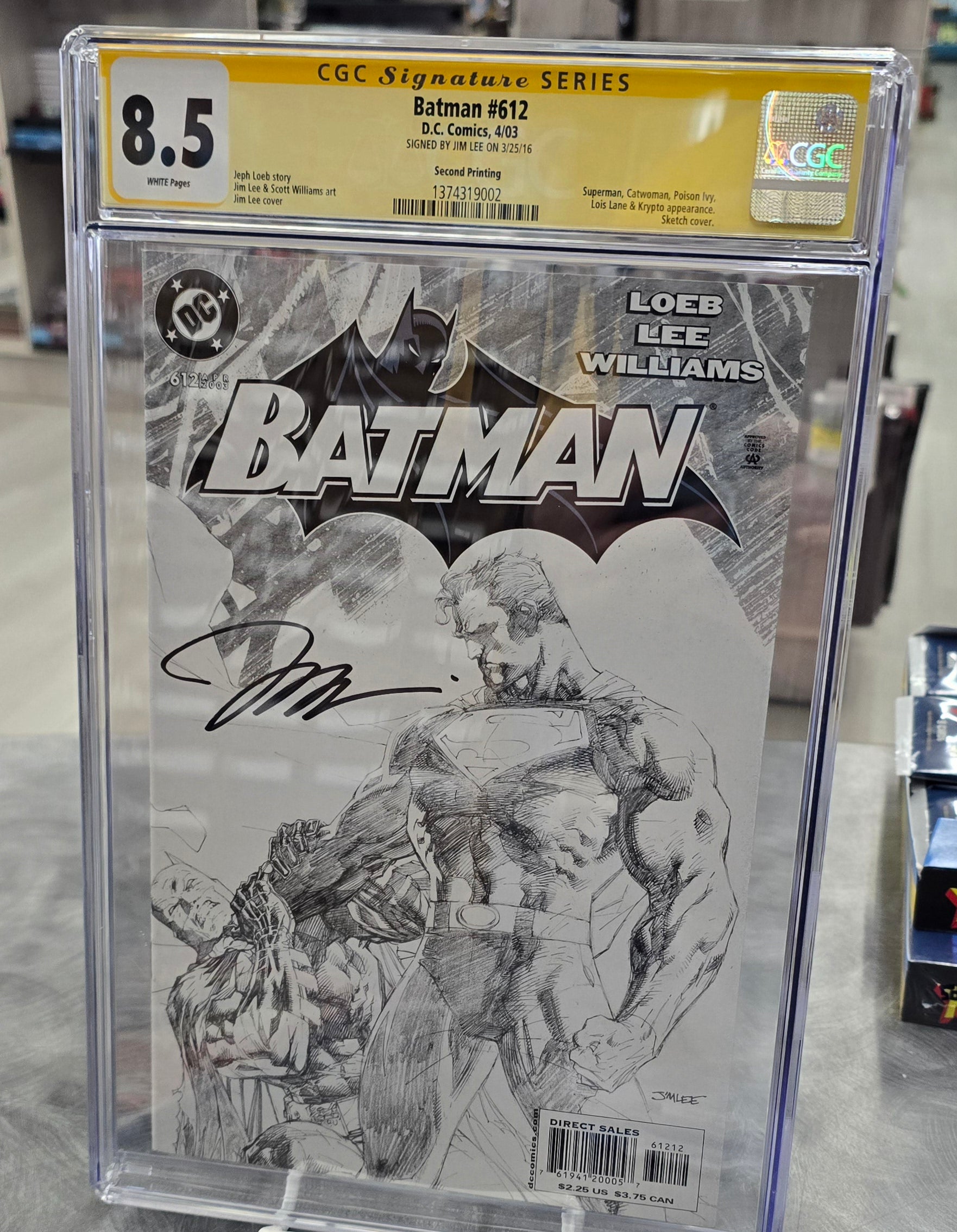 Batman #612 CGC 8.5 Signature Series Jim Lee – DZ Comics and Gaming