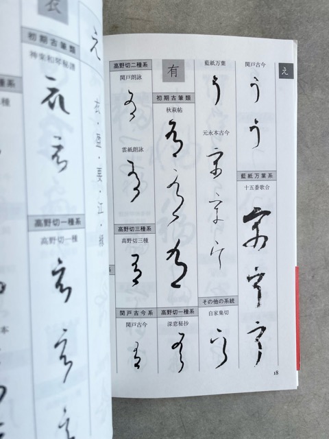 かな字典 リアル・王朝・原寸 - 書道具古本買取販売 書道古本屋