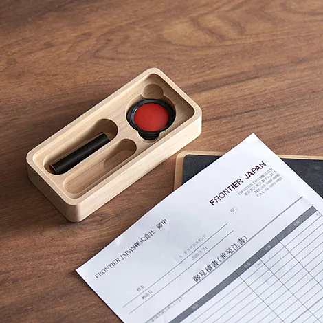 印鑑ケース | ノベルティや記念品でSDGsに間伐材、木製グッズのWood+