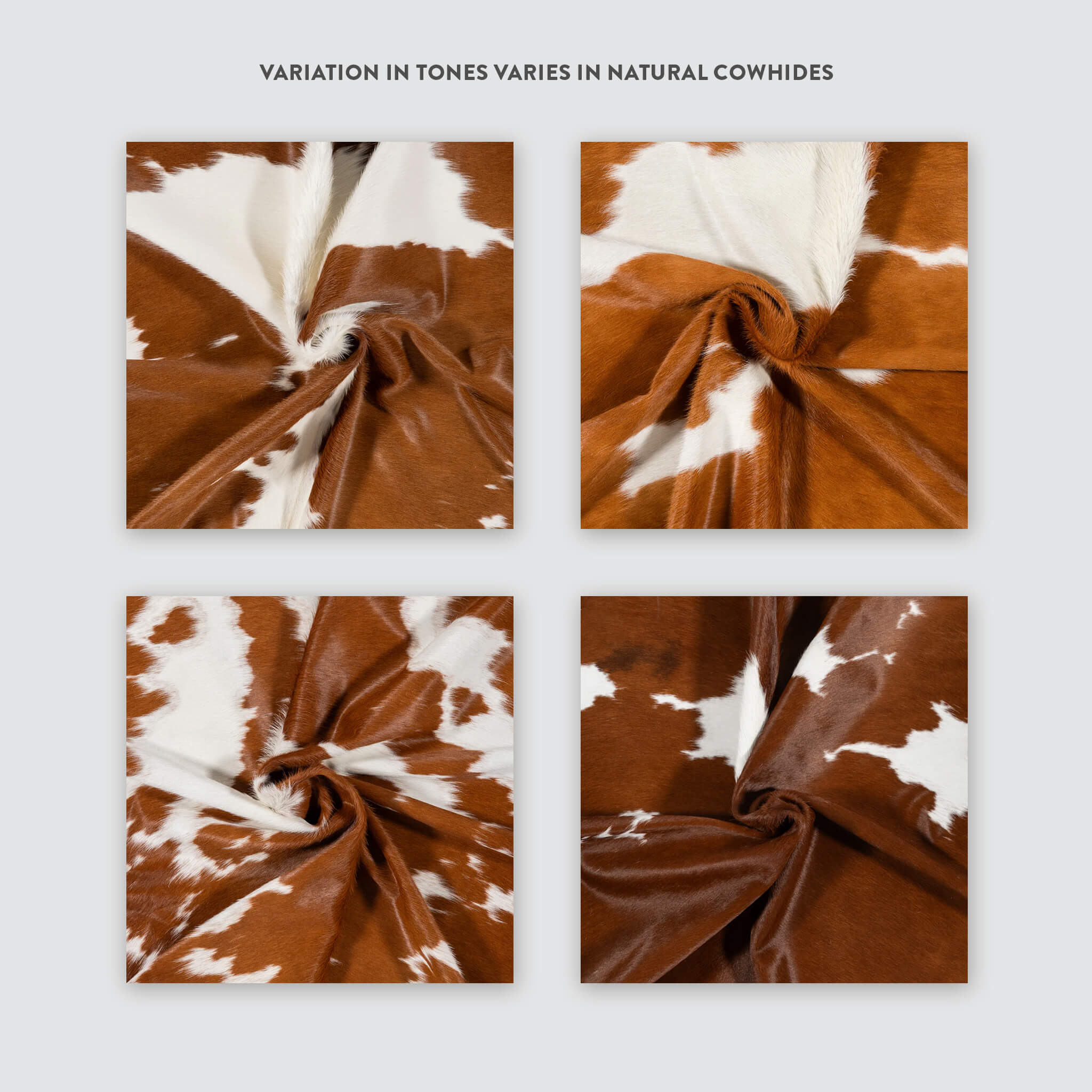 Brown And White Brazilian Cowhide Rug: Xl , Natural Suede Leather