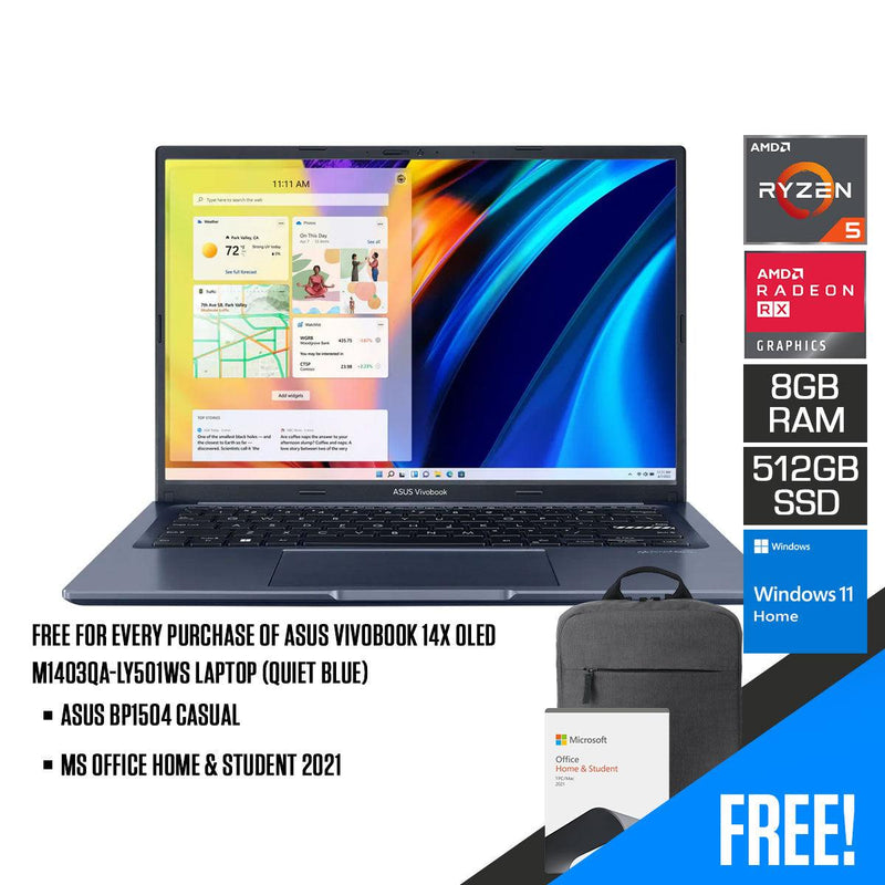 DataBlitz - Asus Vivobook 14X OLED M1403QA-LY501WS Laptop (Quiet Blue)