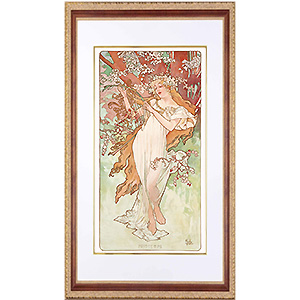 ユルバン ユシェ オリジナルリトグラフ 額装 モンマルトルからの風景