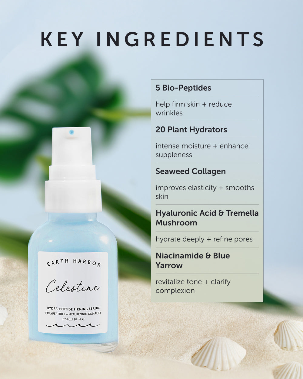 CELESTINE Hydra-Peptide Firming Serum – Earth Harbor Naturals