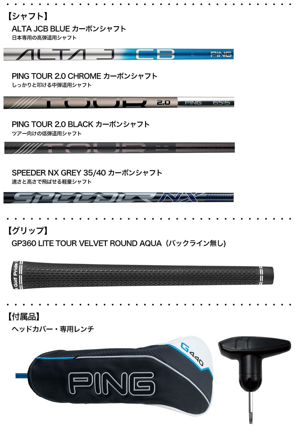 ピン PING G440 MAX ドライバー メンズ 標準カーボンシャフト 2025年