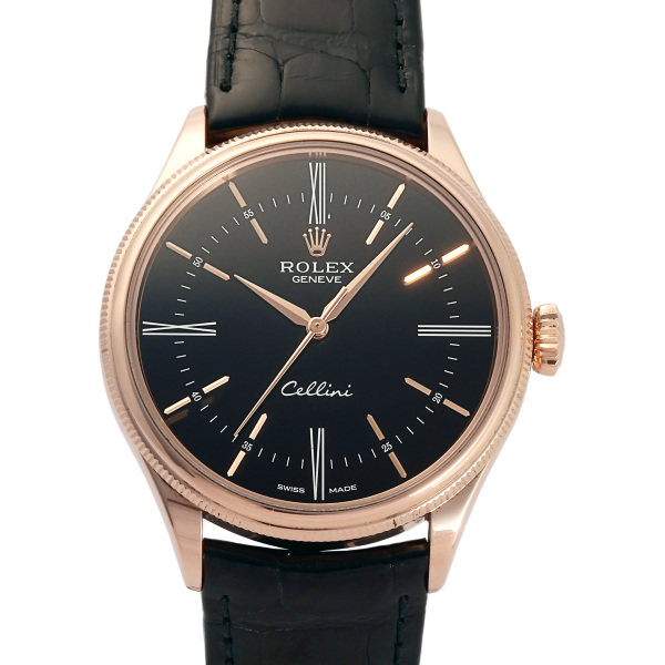 ロレックス チェリーニ 50525.BK ギョーシェ ブラック ピンクゴールド