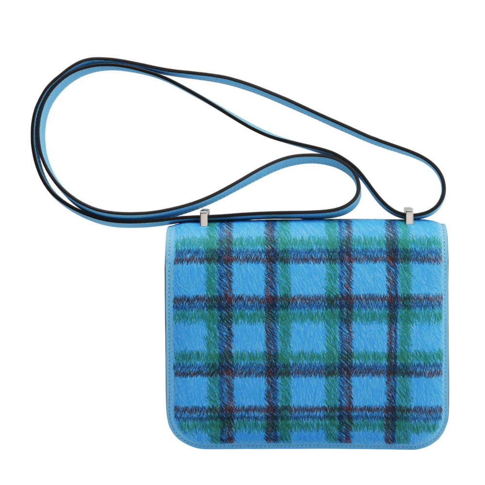 未使用] エルメス コンスタンス ミニ タータンチェック スイフト